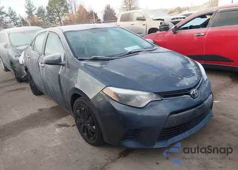 2016 Toyota Corolla Le z USA, uszkodzony, nr VIN 2T1BURHE3GC666500
